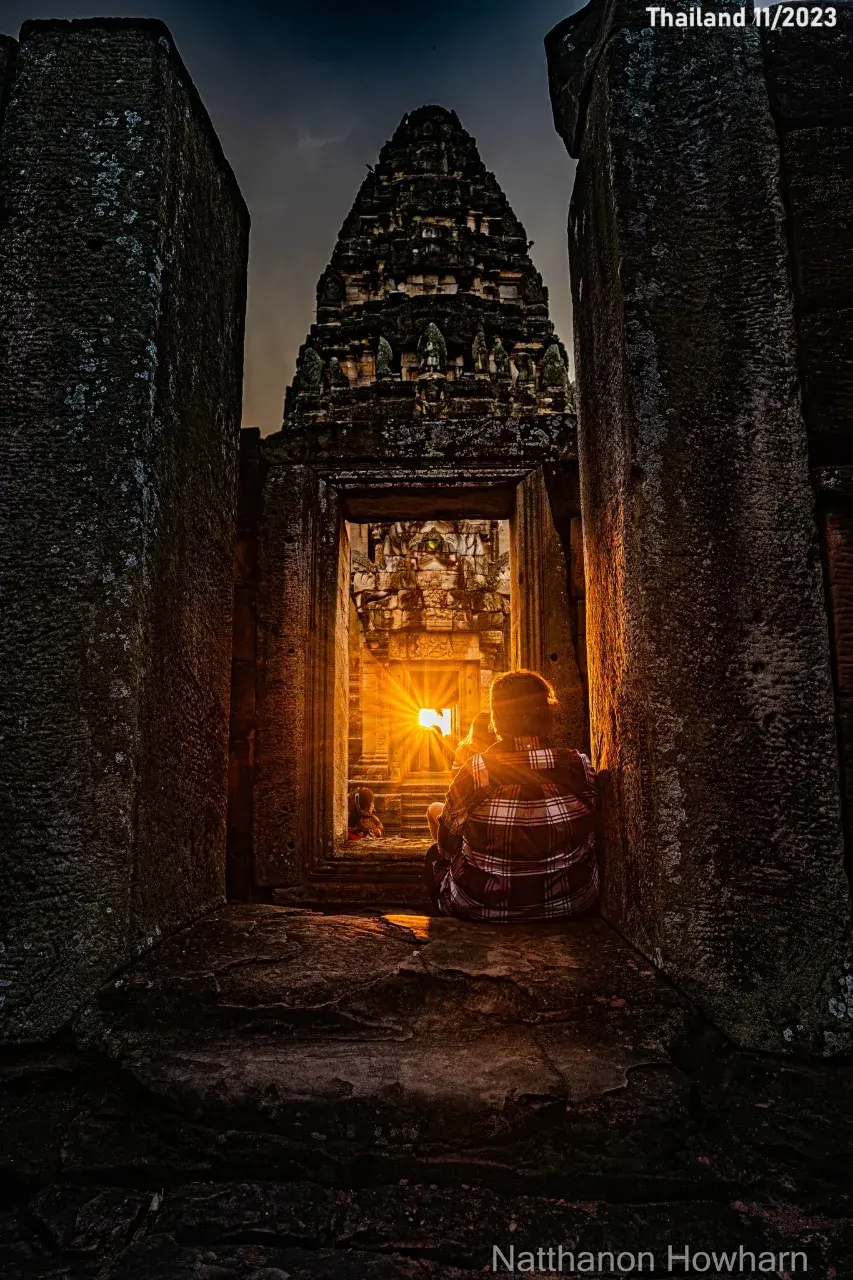 Sunset at Phimai Thai Temple 🇹🇭