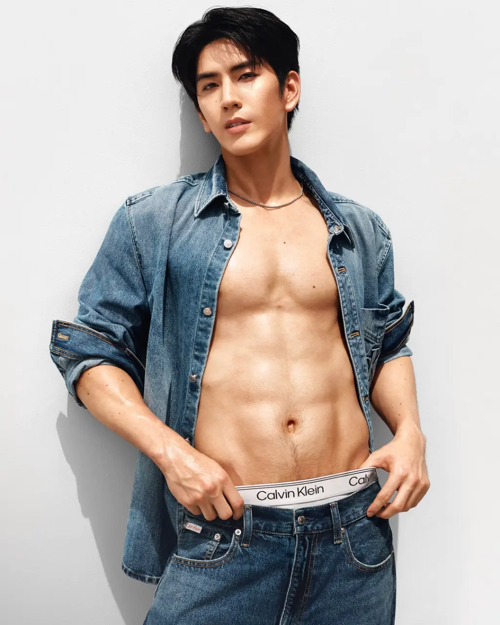 SEA TAWINAN wearing Calvin Klein