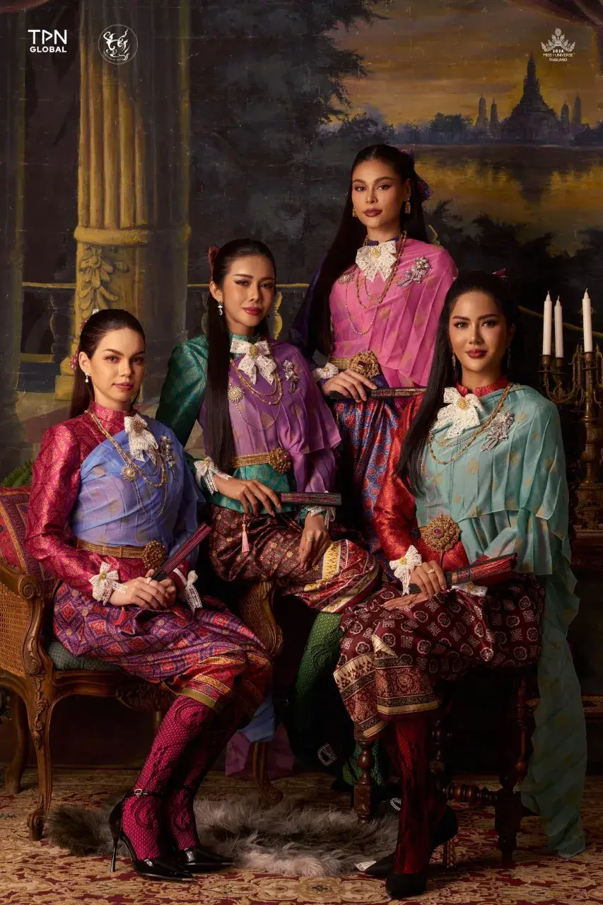Miss Universe Thailand 2024 Contestants in Thai Dresses 🇹🇭
