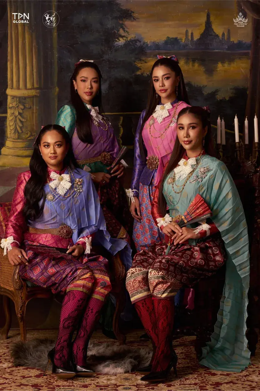 Miss Universe Thailand 2024 Contestants in Thai Dresses 🇹🇭