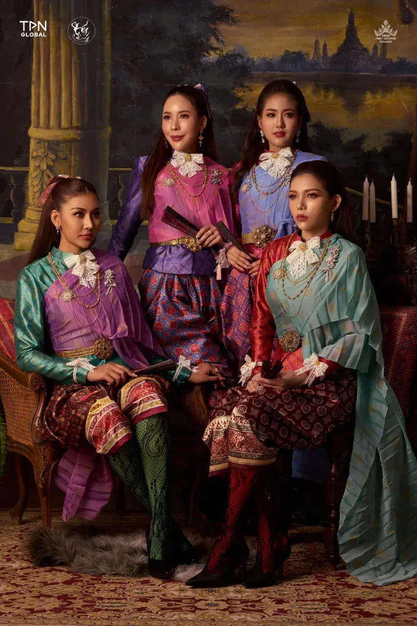 Miss Universe Thailand 2024 Contestants in Thai Dresses 🇹🇭