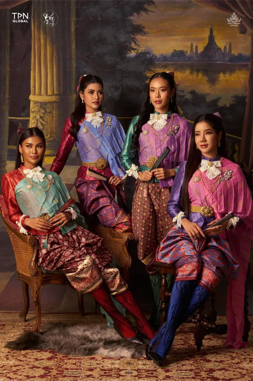 Miss Universe Thailand 2024 Contestants in Thai Dresses 🇹🇭